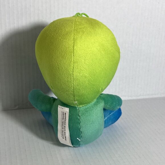 Alien Plush Toy Sitting Ombré Green And Blue Yellow 8” Outer space - Picture 7 of 8